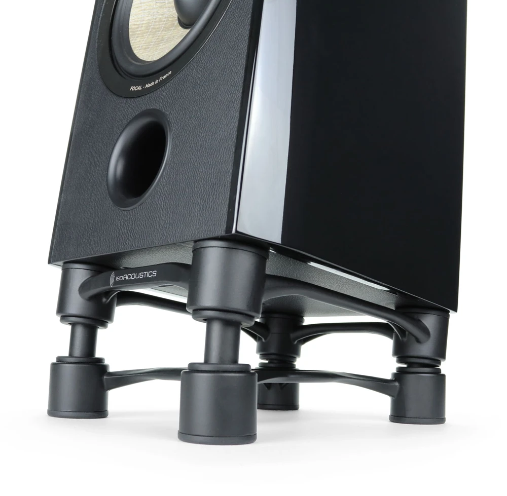 IsoAcoustics Aperta100 Speaker Isolation Stands Black