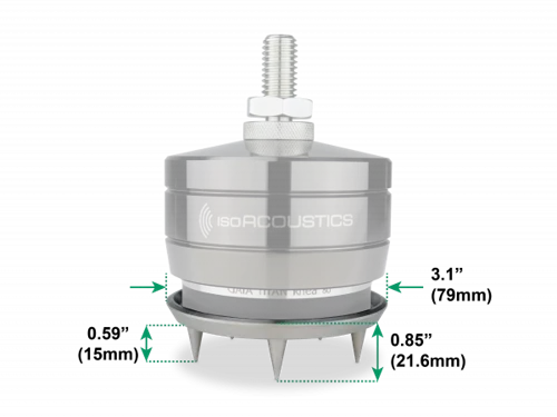 IsoAcoustics GAIA-TITAN Rhea Carpet Disks