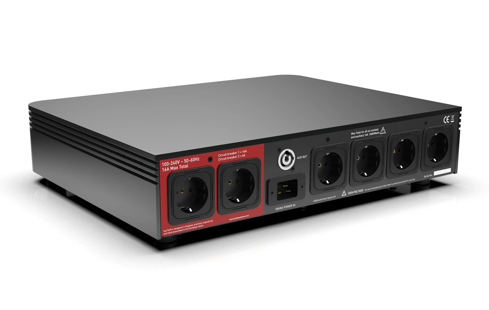 IsoTek V5 Aquarius Hogestroom-netfilter Zwart