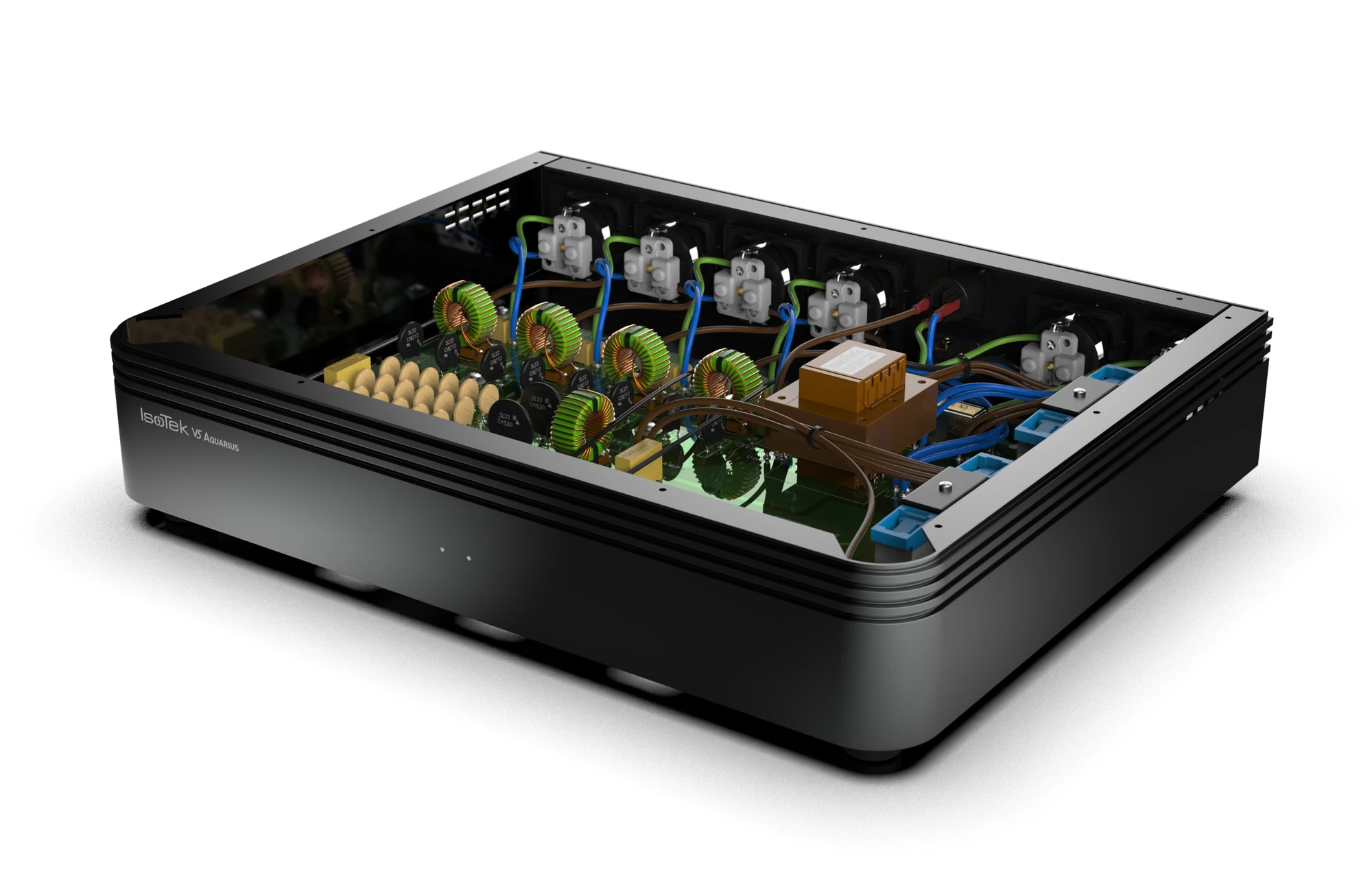 IsoTek V5 Aquarius Hogestroom-netfilter Zwart