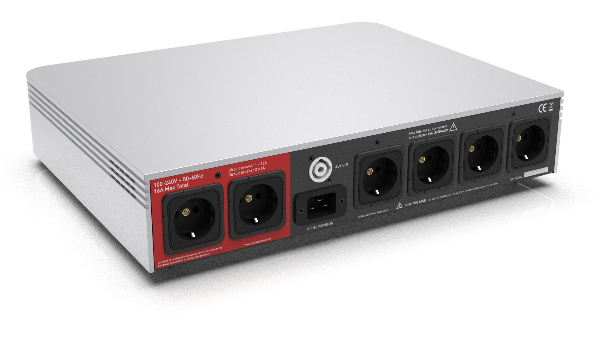 IsoTek V5 Aquarius Hogestroom-netfilter Zilver