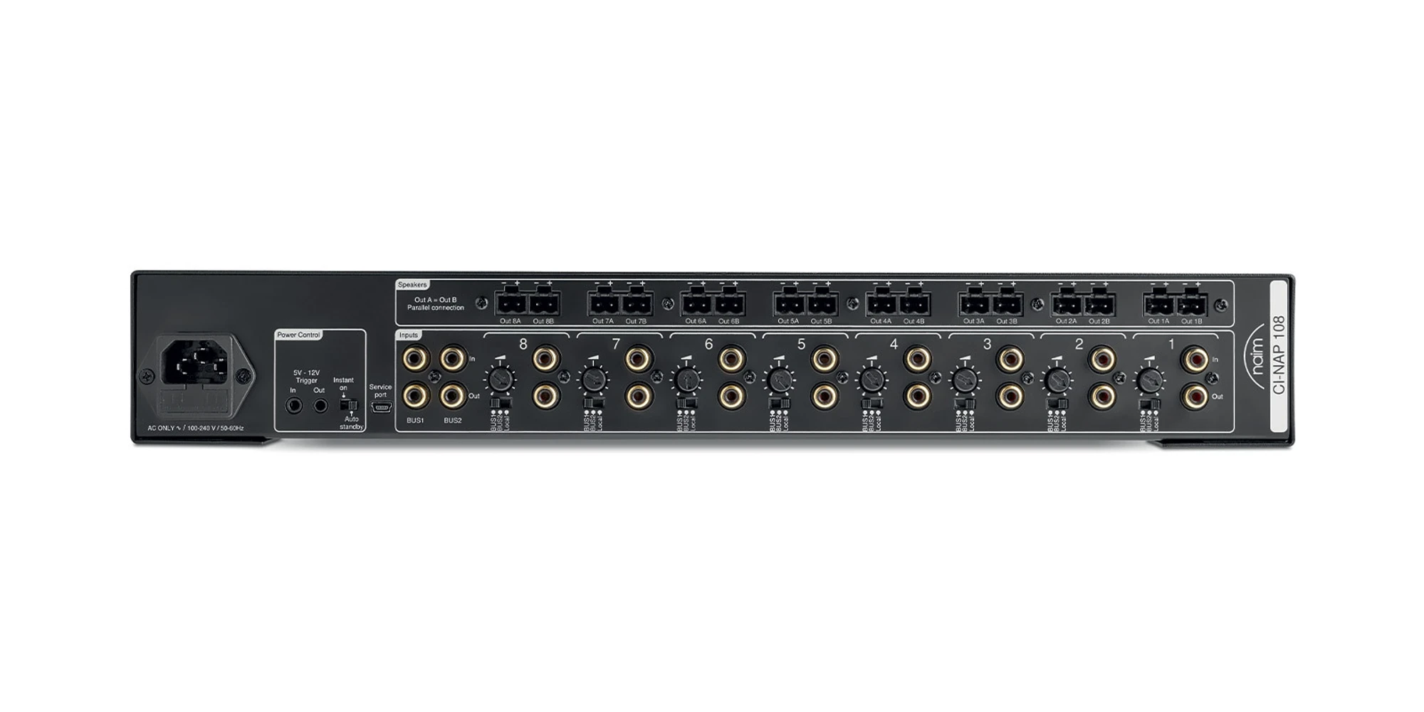 Naim Audio CI-NAP 108 8-kanaals eindversterker