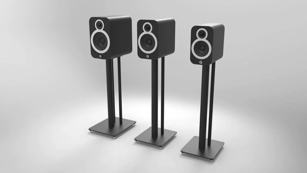 Q Acoustics 3030FSi Speaker Stands for 3030i Black