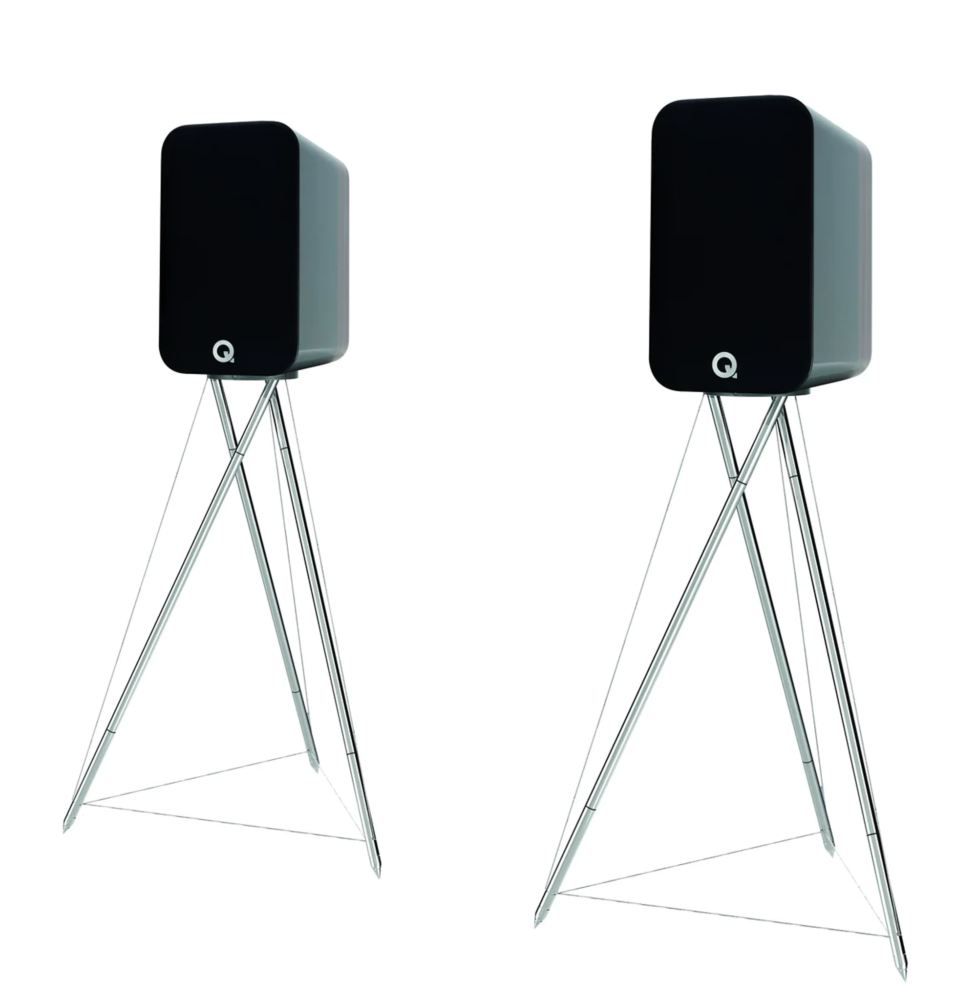 Q Acoustics Concept 300 Speaker Stands - Roestvrij Staal