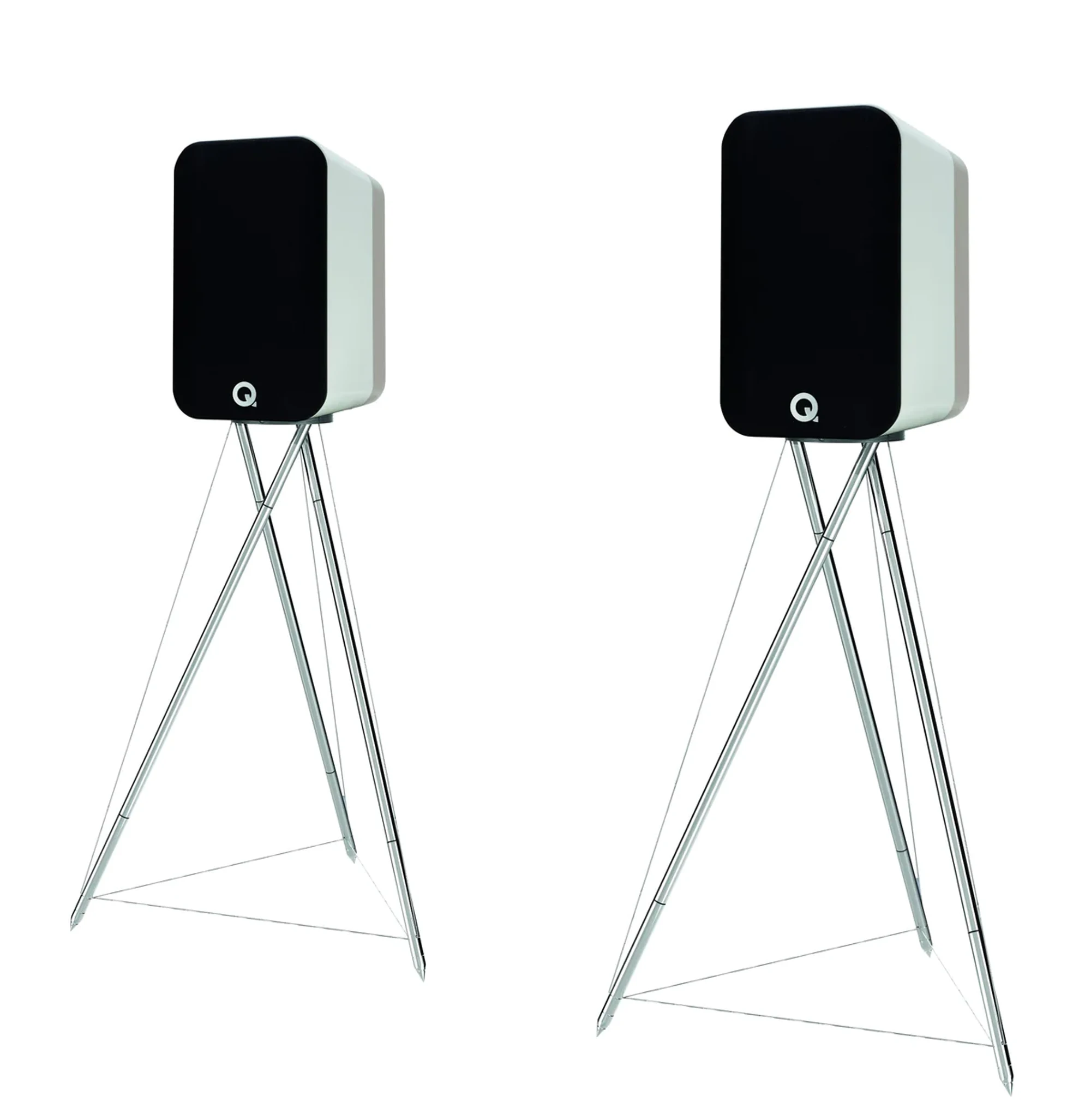Q Acoustics Concept 300 Bookshelf speaker White & Light Oak