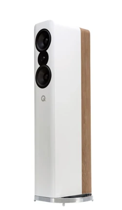 Q Acoustics Concept 500 Vloerstaande luidspreker Wit & Licht Eiken