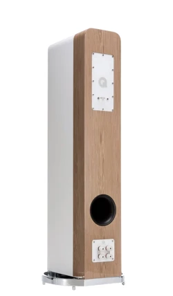 Q Acoustics Concept 500 Vloerstaande luidspreker Wit & Licht Eiken