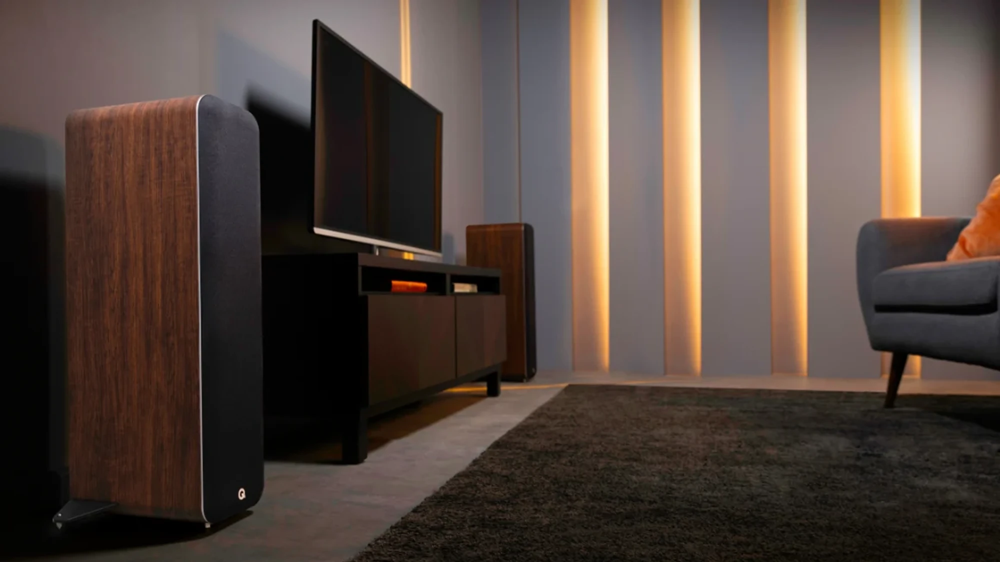 Q Acoustics M40 HD Draadloos muzieksysteem Walnoot